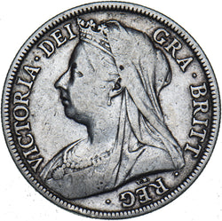 1896 Halfcrown - Victoria British Silver Coin