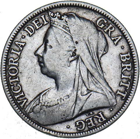 1896 Halfcrown - Victoria British Silver Coin