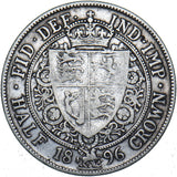 1896 Halfcrown - Victoria British Silver Coin
