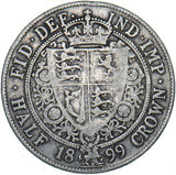 1899 Halfcrown - Victoria British Silver Coin