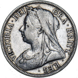 1899 Halfcrown - Victoria British Silver Coin