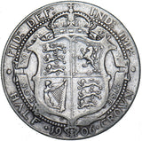 1906 Halfcrown - Edward VII British Silver Coin