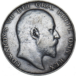 1908 Halfcrown - Edward VII British Silver Coin
