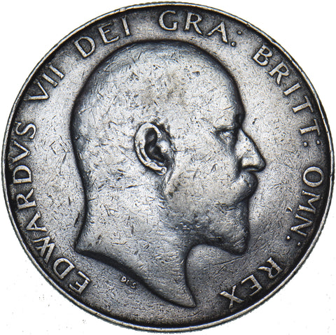 1908 Halfcrown - Edward VII British Silver Coin