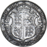 1908 Halfcrown - Edward VII British Silver Coin