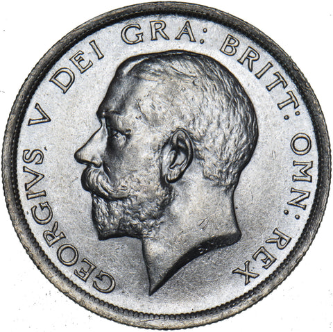 1915 Halfcrown - George V British Silver Coin - Very Nice