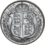 1915 Halfcrown - George V British Silver Coin - Very Nice