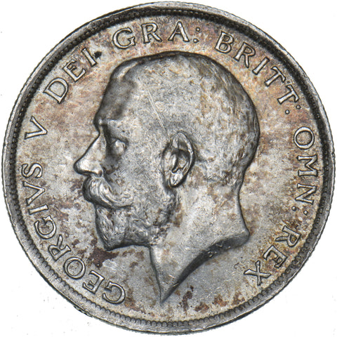 1916 Halfcrown - George V British Silver Coin - Nice