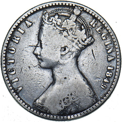1849 Godless Florin - Victoria British Silver Coin