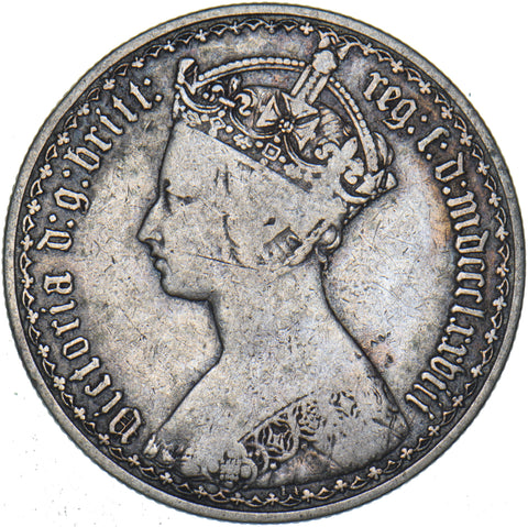 1878 Gothic Florin (Die no. 14) - Victoria British Silver Coin