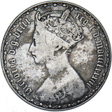 1883 Gothic Florin - Victoria British Silver Coin