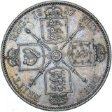 1887 Florin - Victoria British Silver Coin - Nice