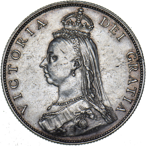 1887 Florin - Victoria British Silver Coin - Very Nice