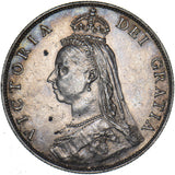 1887 Florin - Victoria British Silver Coin - Very Nice