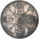 1887 Florin - Victoria British Silver Coin - Very Nice