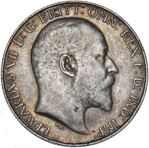 1906 Florin - Edward VII British Silver Coin - Nice