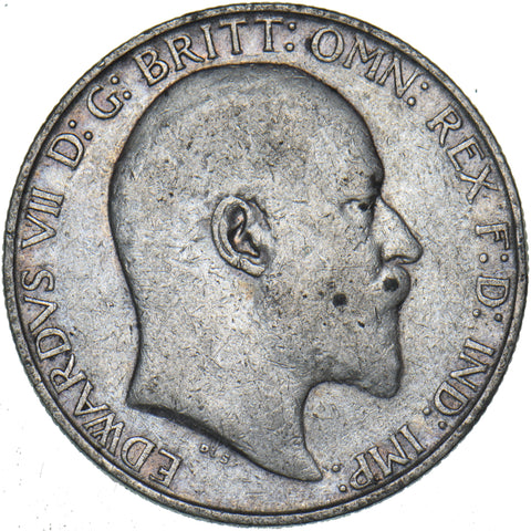 1909 Florin - Edward VII British Silver Coin