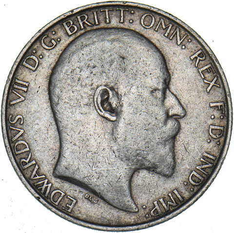1909 Florin - Edward VII British Silver Coin