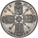 1917 Florin - George V British Silver Coin - Nice