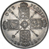 1918 Florin - George V British Silver Coin - Nice