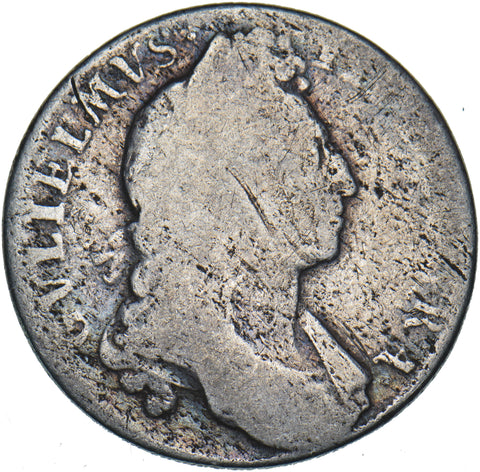 1696 Shilling - William III British Silver Coin