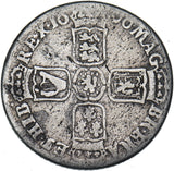 1696 Shilling - William III British Silver Coin