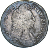 1696 Shilling - William III British Silver Coin