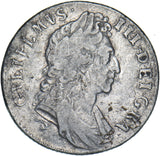 1697 Shilling - William III British Silver Coin - Nice