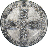 1697 Shilling - William III British Silver Coin - Nice