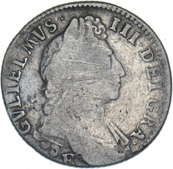 1697 E Shilling (Exeter Mint) - William III British Silver Coin