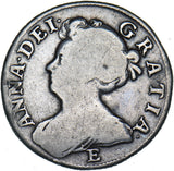 1707 E Shilling (Edinburgh Mint) - Anne British Silver Coin