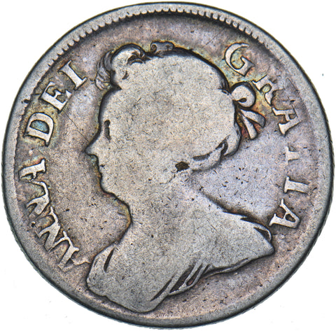 1707 Shilling (Plumes) - Anne British Silver Coin