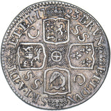 1723 SSC Shilling (2nd Bust) - George I British Silver Coin - Nice