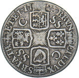 1723 SSC Shilling (2nd Bust) - George I British Silver Coin