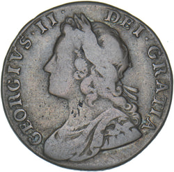 1734 Shilling - George II British Silver Coin