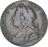 1734 Shilling - George II British Silver Coin