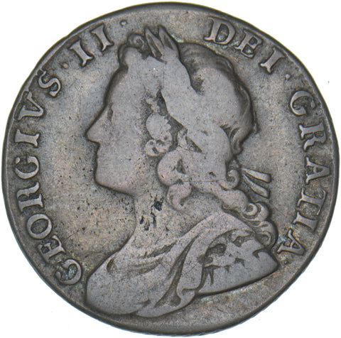 1734 Shilling - George II British Silver Coin