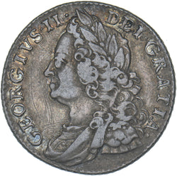 1758 Shilling - George II British Silver Coin