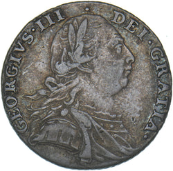 1787 Shilling - George III British Silver Coin - Nice