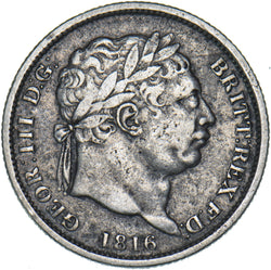 1816 Shilling - George III British Silver Coin