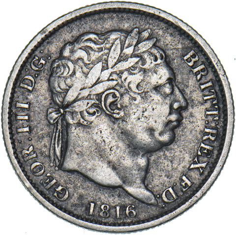 1816 Shilling - George III British Silver Coin