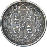 1816 Shilling - George III British Silver Coin - Nice