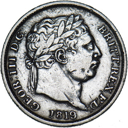 1819 Shilling - George III British Silver Coin