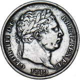 1819 Shilling - George III British Silver Coin