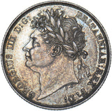 1821 Shilling - George IV British Silver Coin - Superb