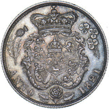 1821 Shilling - George IV British Silver Coin - Superb