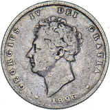 1826 Shilling - George IV British Silver Coin