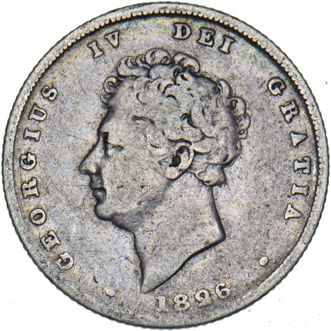 1826 Shilling - George IV British Silver Coin