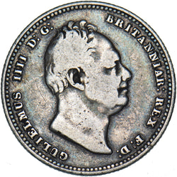 1834 Shilling - William IV British Silver Coin