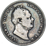 1834 Shilling - William IV British Silver Coin